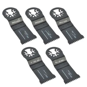 Replacement 5 Pack 35mm Japan Cut Tooth HCS Multi-Tool Saw Blades Fits for Fein Multimaster Dremel Bosch Craftsman Ridgid Oscillating Tools for Versa Tool DB5C