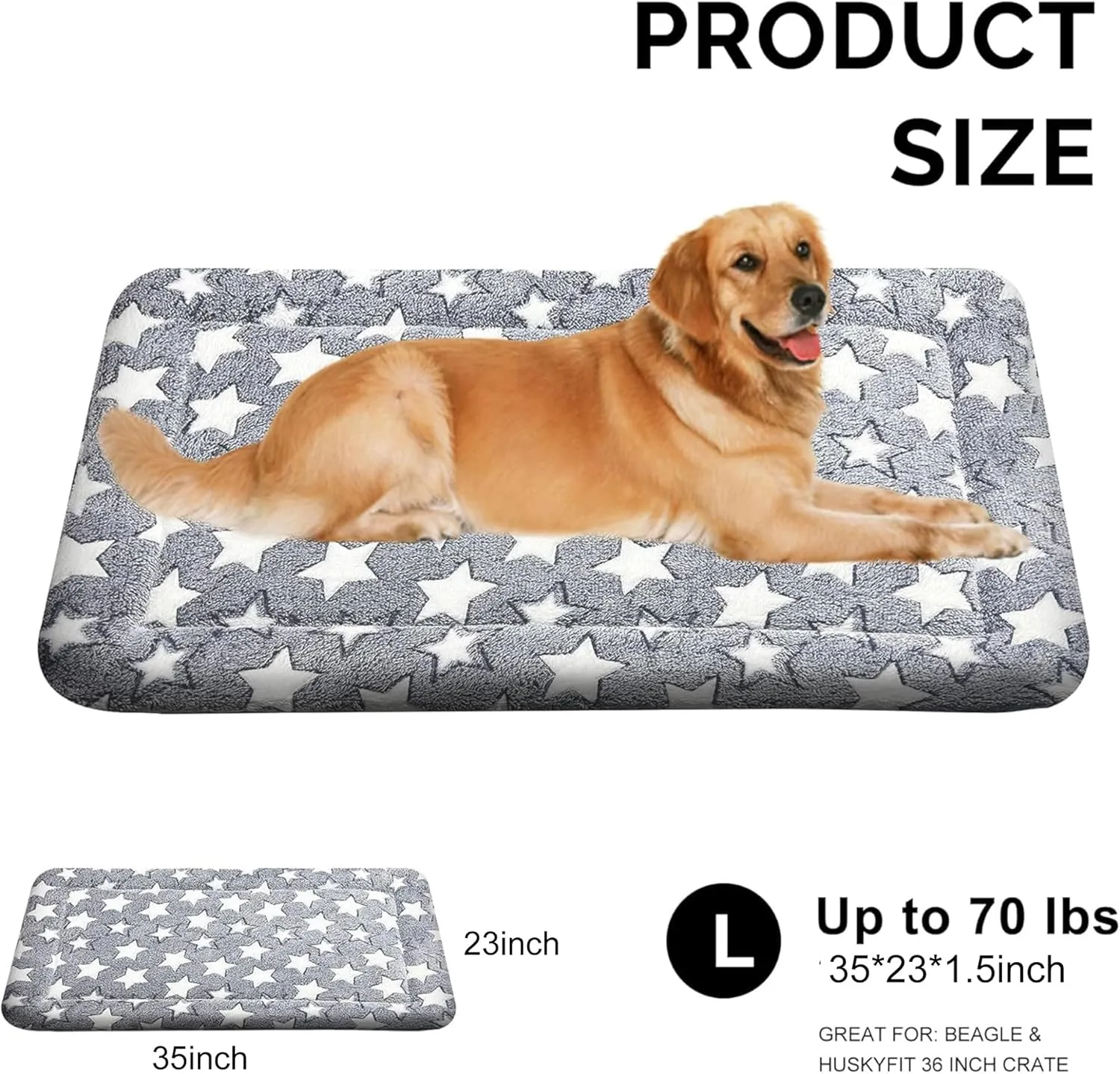 Reversible Dog Mat for Pet Comfort - Soft Bed Pads with Dual-Sided Design for All Seasons - Durable, Machine Washable for Crates, Travel, and Home