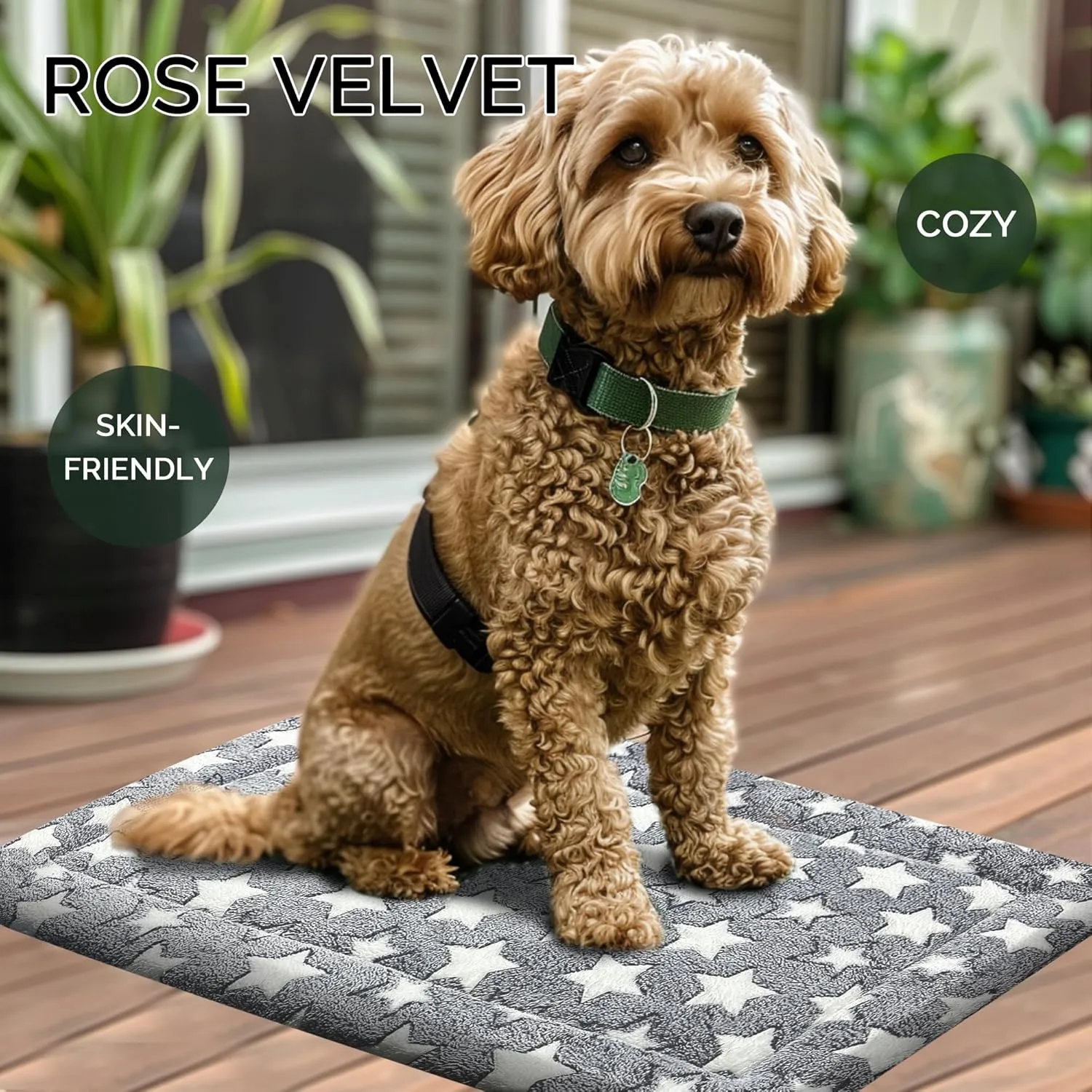 Reversible Dog Mat for Pet Comfort - Soft Bed Pads with Dual-Sided Design for All Seasons - Durable, Machine Washable for Crates, Travel, and Home