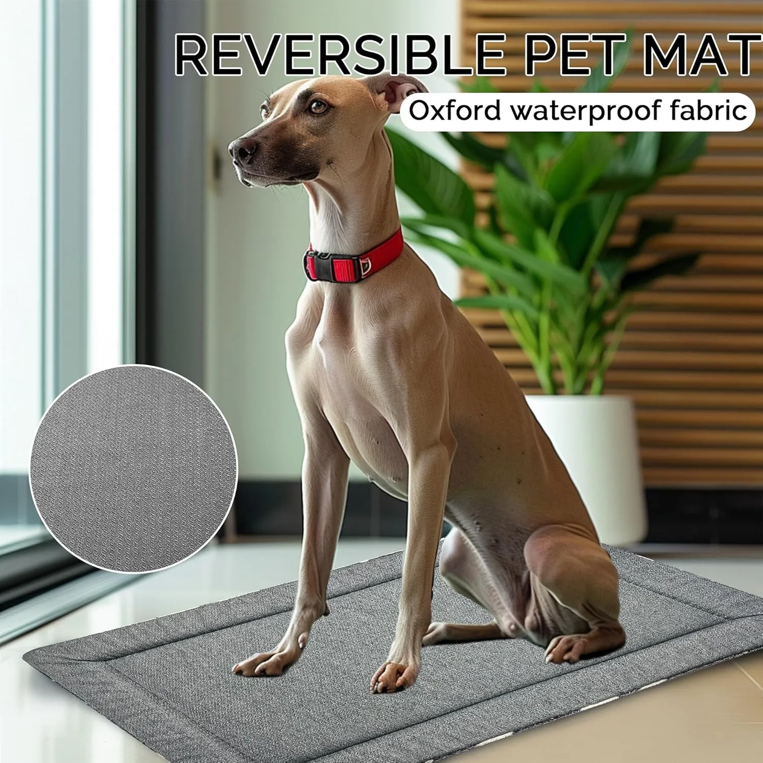 Reversible Dog Mat for Pet Comfort - Soft Bed Pads with Dual-Sided Design for All Seasons - Durable, Machine Washable for Crates, Travel, and Home