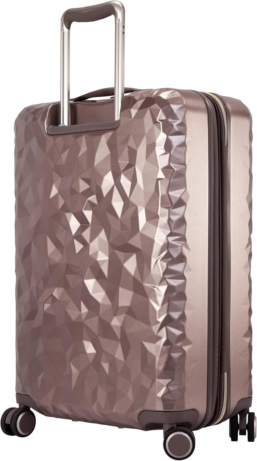 Ricardo Beverly Hills Indio Hardside Luggage, Durable, Spacious, Stylish, Compression Straps, Secondary Packing Compartment, Smoked Topaz, Medium Check-In 24-Inch