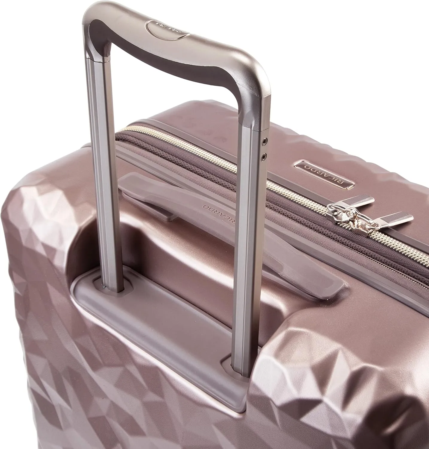 Ricardo Beverly Hills Indio Hardside Luggage, Durable, Spacious, Stylish, Compression Straps, Secondary Packing Compartment, Smoked Topaz, Medium Check-In 24-Inch