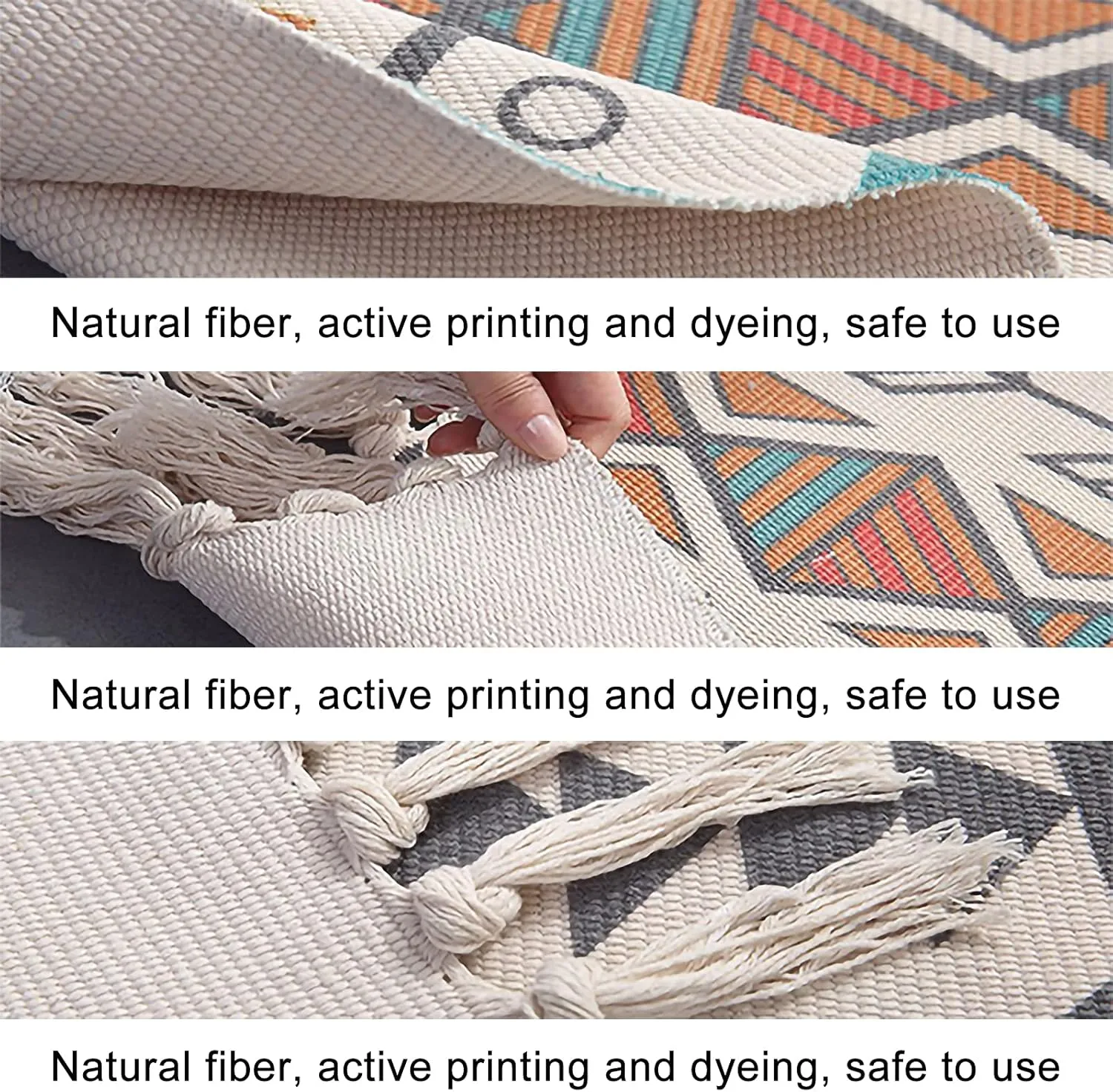 Round Rugs Animals White Rabbits Dragonflies a Light Blue Cute Kids Boho Area Rug Linen and Cotton Carpet Meditation Rug Washable Hallway Runner Mat Accent Rug for Bedroom Bathroom 4ft