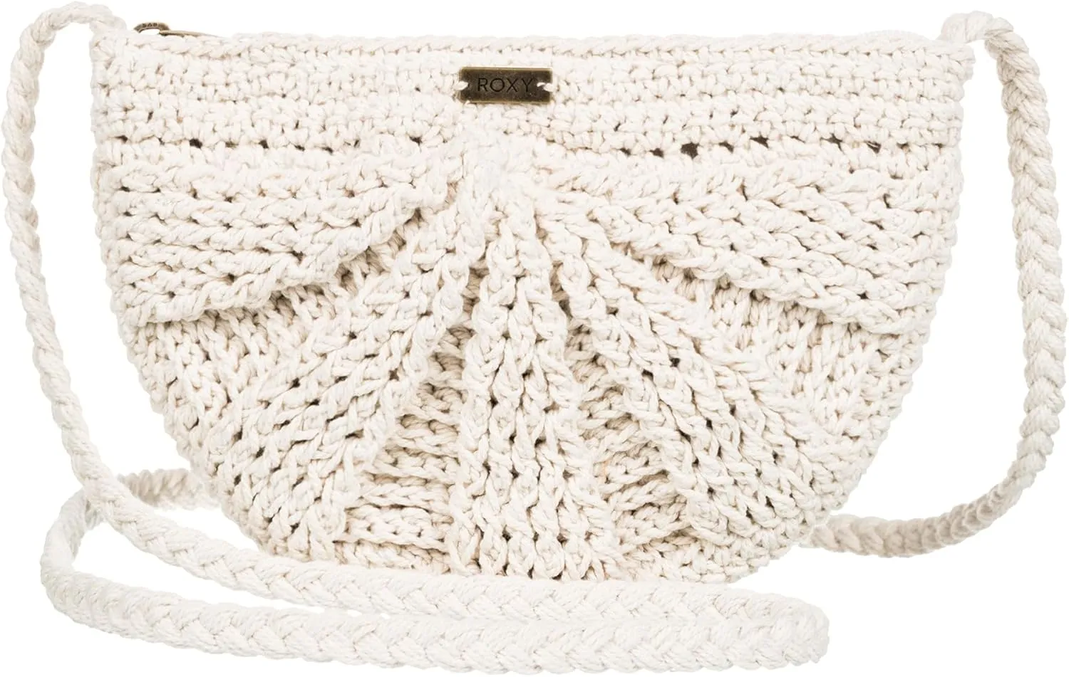 Roxy Stylish Woven Pattern Paper Fabric Straw Crossbody Bag, Chips and Guacamole