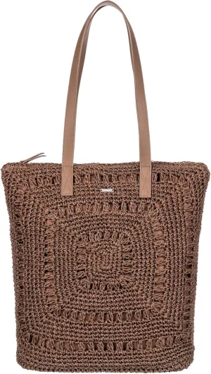 Roxy Women's Beach Tote Bag | Travel | Vacation | Straw | Lightweight | Breathable