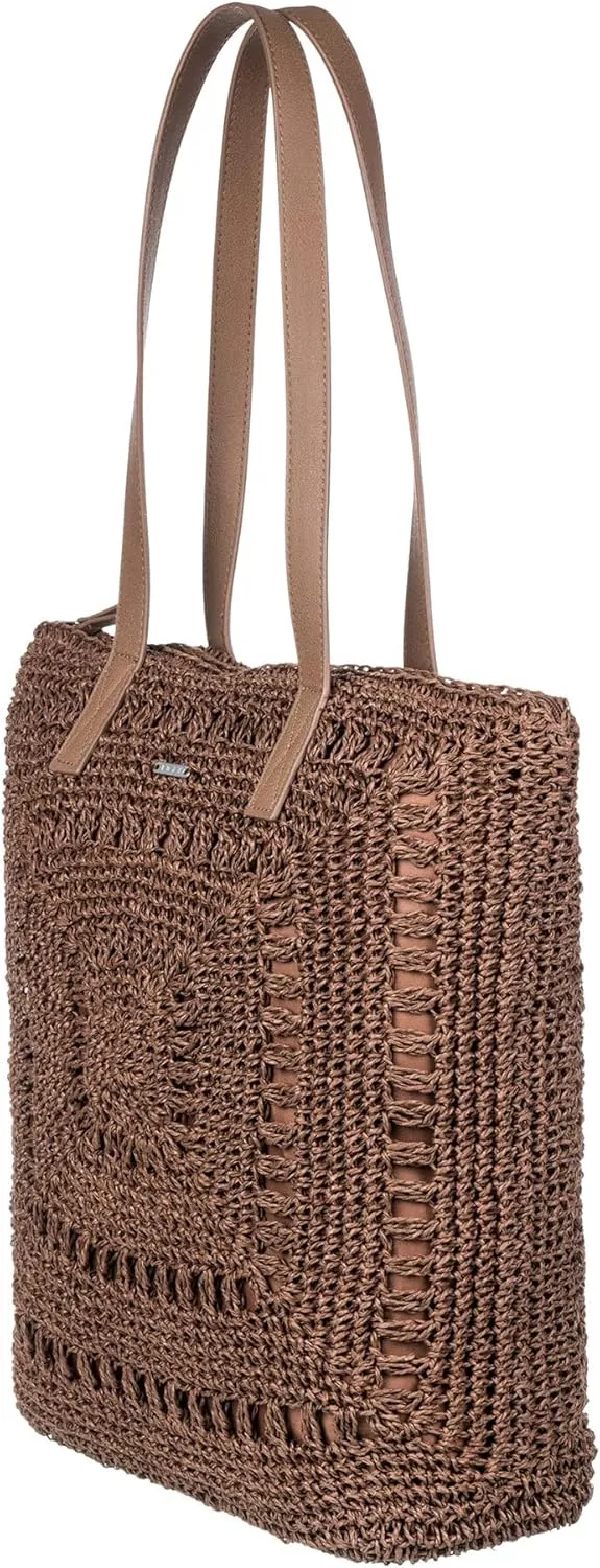 Roxy Women's Beach Tote Bag | Travel | Vacation | Straw | Lightweight | Breathable