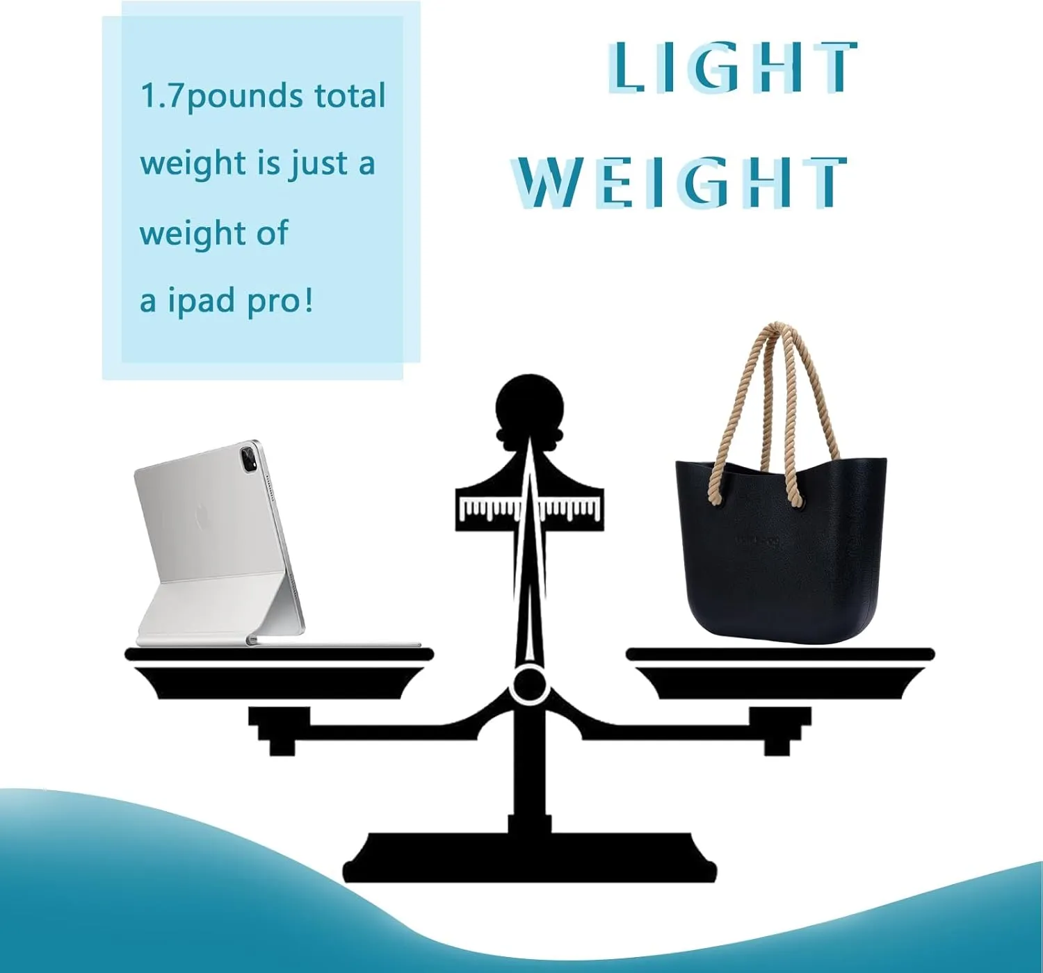 Rubber Tote Handbag with Rope Handles and Faux Leather Strap Lightweight Waterproof Shoulder Bag with EVA Foam Rubber
