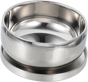 SAFIGLE 1pc Stainless Steel Shaving Soap Foaming Bowl Simple Design for Easy Use Lightweight and Sturdy for Home Grooming Comfortable Grip for Smooth Experience