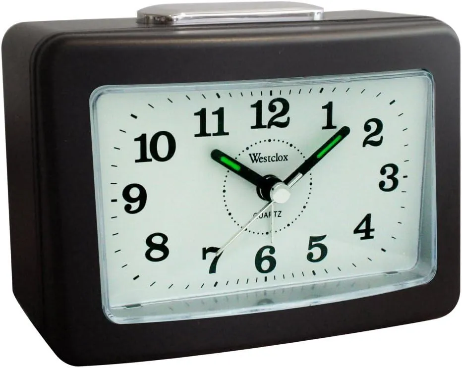 Salton Westclox Clock Alarm Quartz Bell Analog 47550