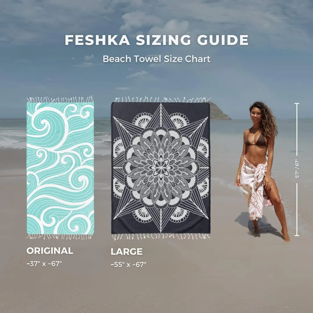 Sand Free Turkish Beach Towel (37 x 67) Quick Dry Bath Towel, Oversized Beach Blanket, Lightweight for Travel - Made with 100% Organic Turkish Cotton - Lovesong (Pink)