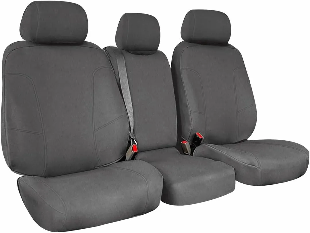 SAPUBK Custom-Fit Front Seat Covers Sets Replace for 2011-2014 Ford F150-F550 Front 40/20/40 Split Seat, Premium Neoprene with Composite Soft Foam Lining Breathable Seat Cover Cushion