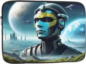 Science Fiction Future Prints Portable Laptop Sleeve Case - Shockproof Portable Laptop Sleeve Bag 15 inch for Men and Women Business Travel, Office Daily Use