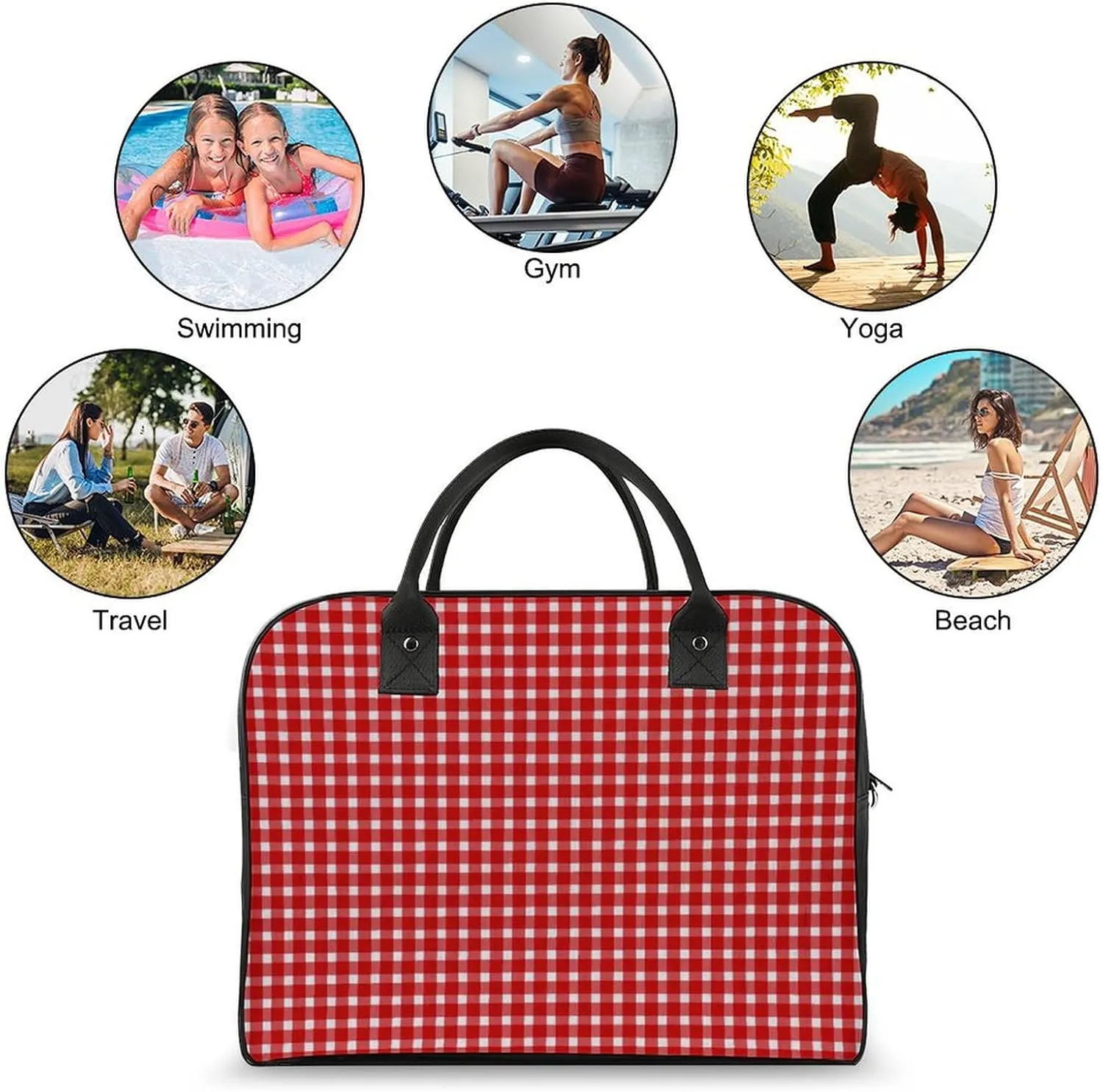 Scottish Clan Home Hume Fashionable Large Capacity Travel Handbag Unisex