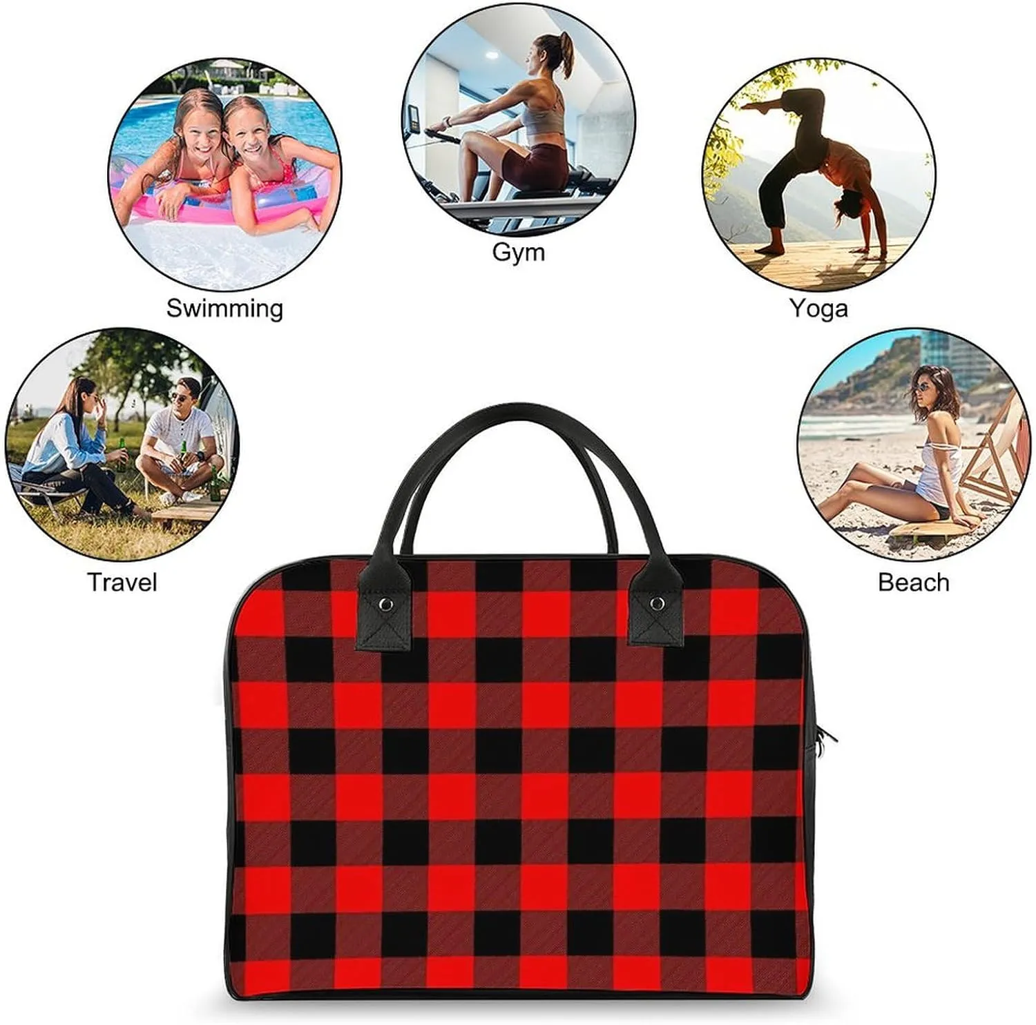Scottish Clan Home Hume Fashionable Large Capacity Travel Handbag Unisex