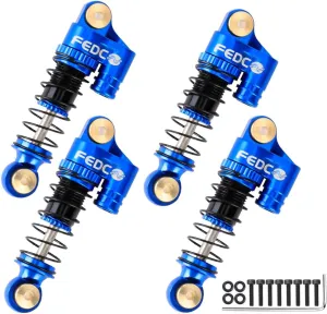 SCX24 38MM Oil-Filled Shocks CNC Aluminum Threaded Shock Absorber For Axial SCX24 Upgrade Parts 1/24 RC Crawlers