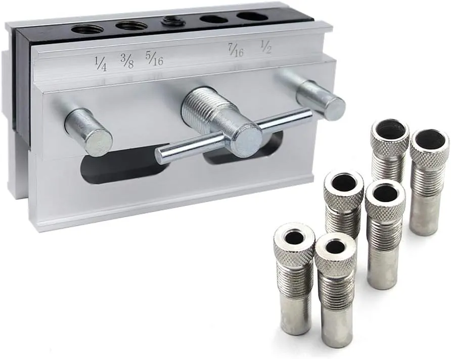 Self Centering Doweling Jig, JoyTube Drilling Guide Positioner Woodworking Doweling Jig Tool Hole Self Centering Locator