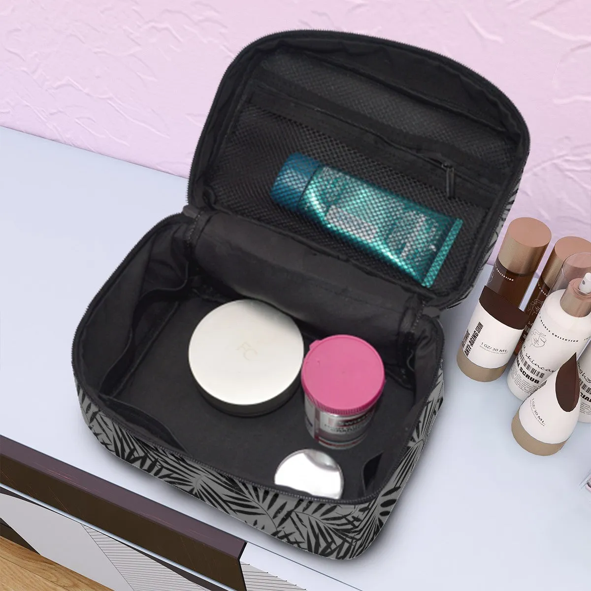 Shady Palms Portable Travel Makeup Bag