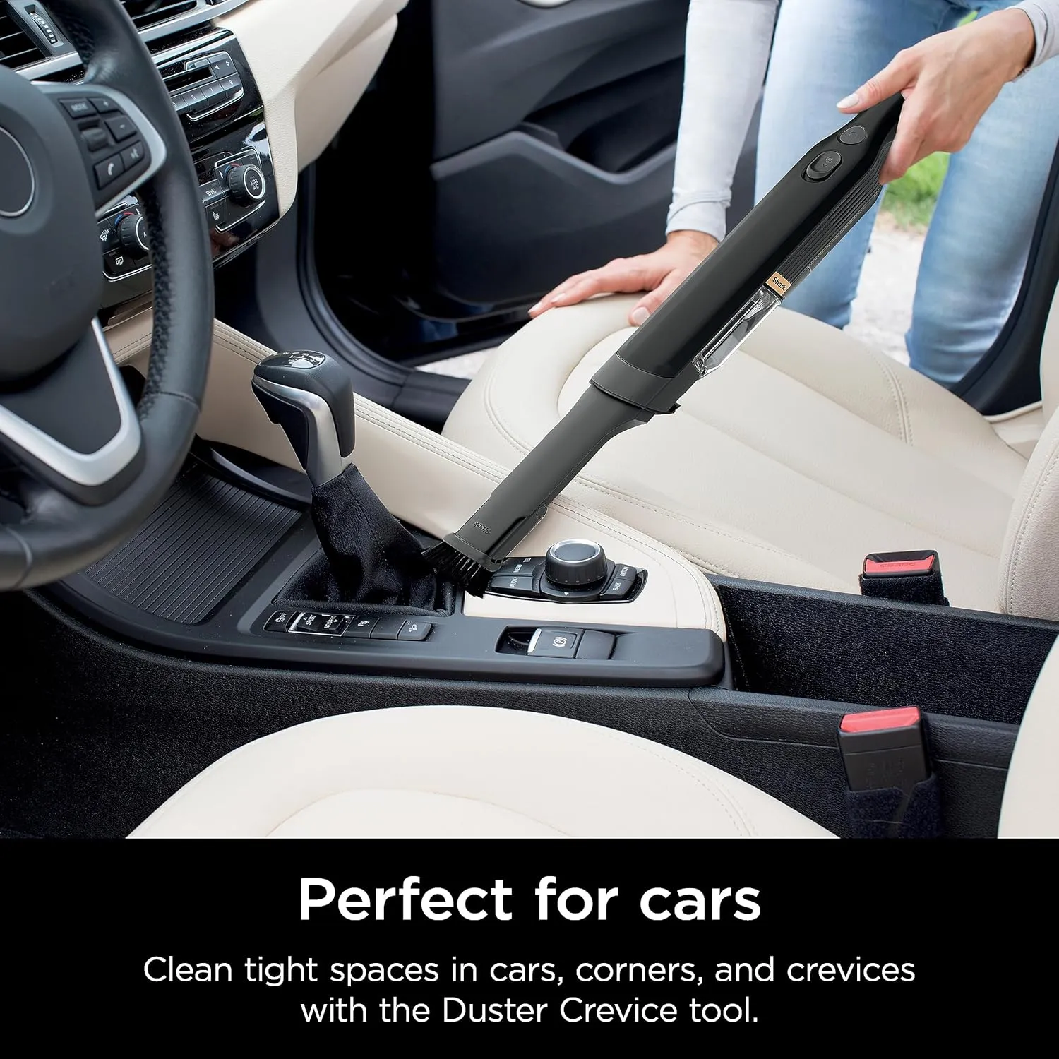 Shark WV201BK WANDVAC Cordless Hand Vac, Lightweight & Portable at 1.4 lbs. with Powerful Suction, Charging Dock, One-Touch Empty for Car & Home,Mattress,Duster Crevice Tool Included,Black(Pack of 1)
