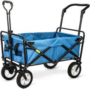Shopping Trolleys Multi-Function Household Trolley Can Sit and Lie Travel Four-Wheeled Cart Folding Portable Outdoor Shopping Cart Portable Utility Carts