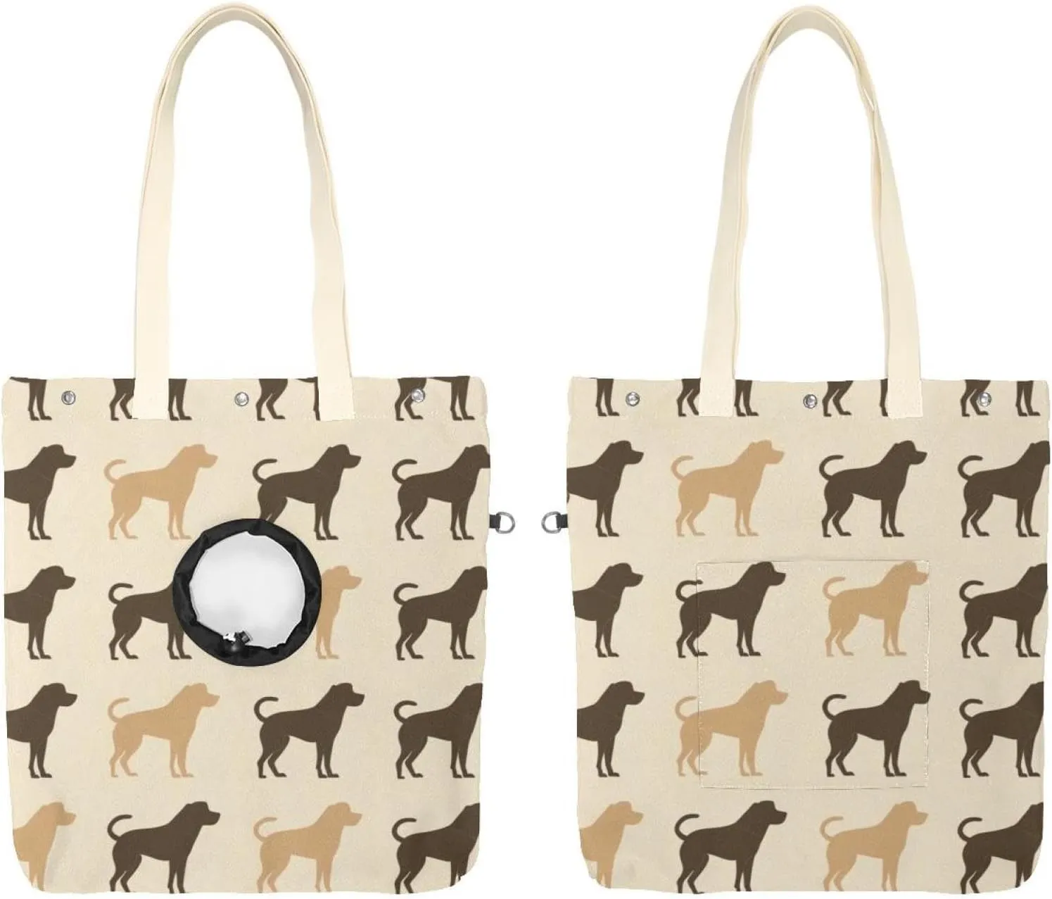 Show Head Pet Canvas Shoulder Bag, Cute Dog Pet Out Bag, Outcrop, Pet Out Shoulder Bag.