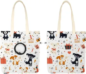 Show Head Pet Canvas Shoulder Bag, Cute Funny Dogs and Gifts (2) Pet Out Bag, Outcrop, Pet Out Shoulder Bag.