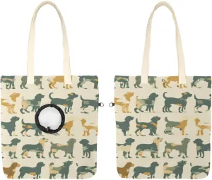 Show Head Pet Canvas Shoulder Bag, Doggy Pet Out Bag, Outcrop, Pet Out Shoulder Bag.