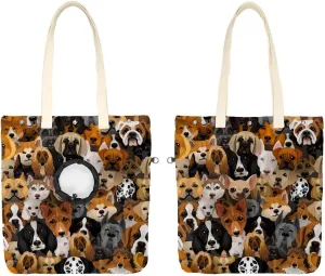 Show Head Pet Canvas Shoulder Bag, Dogs Collection Multi Animal Pet Out Bag, Outcrop, Pet Out Shoulder Bag.