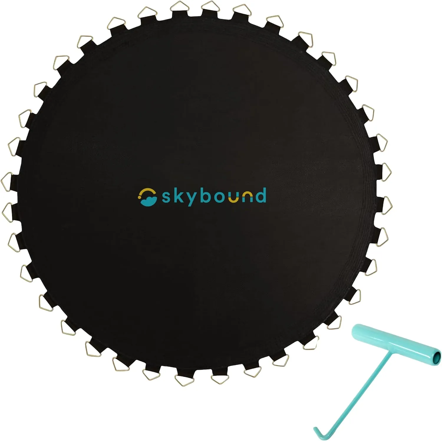 SkyBound Replacement 14ft 15ft Trampoline Mat with Spring Tool, Trampoline Jumping Mat for 14ft 15ft Diameter Frame - Designed for SportsPower & Propel Trampolines - Fit 72, 96, 108 Springs