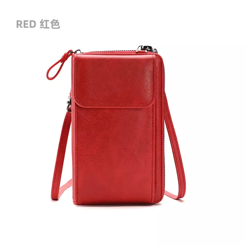 Small Crossbody Messenger Bags For Women Ladies Mobile Phone Pouch Portable Shoulder Wallet Mini Handbag Card Holder Coin Purse