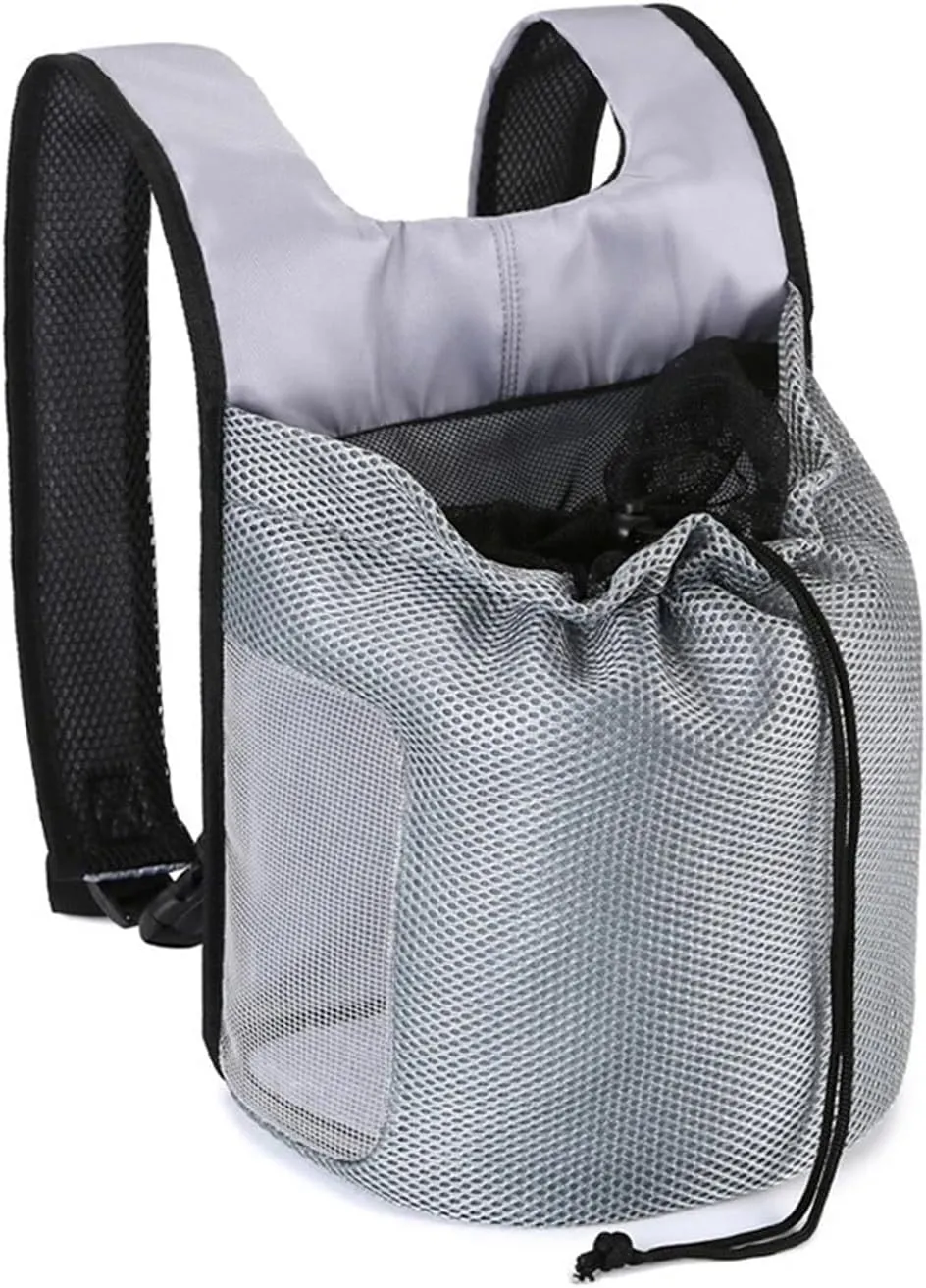 Small Dog Backpack Pet Bag Double Shoulder Carrier Puppy Kitten Travel Bag(Black,L Less Than 3.5kg)