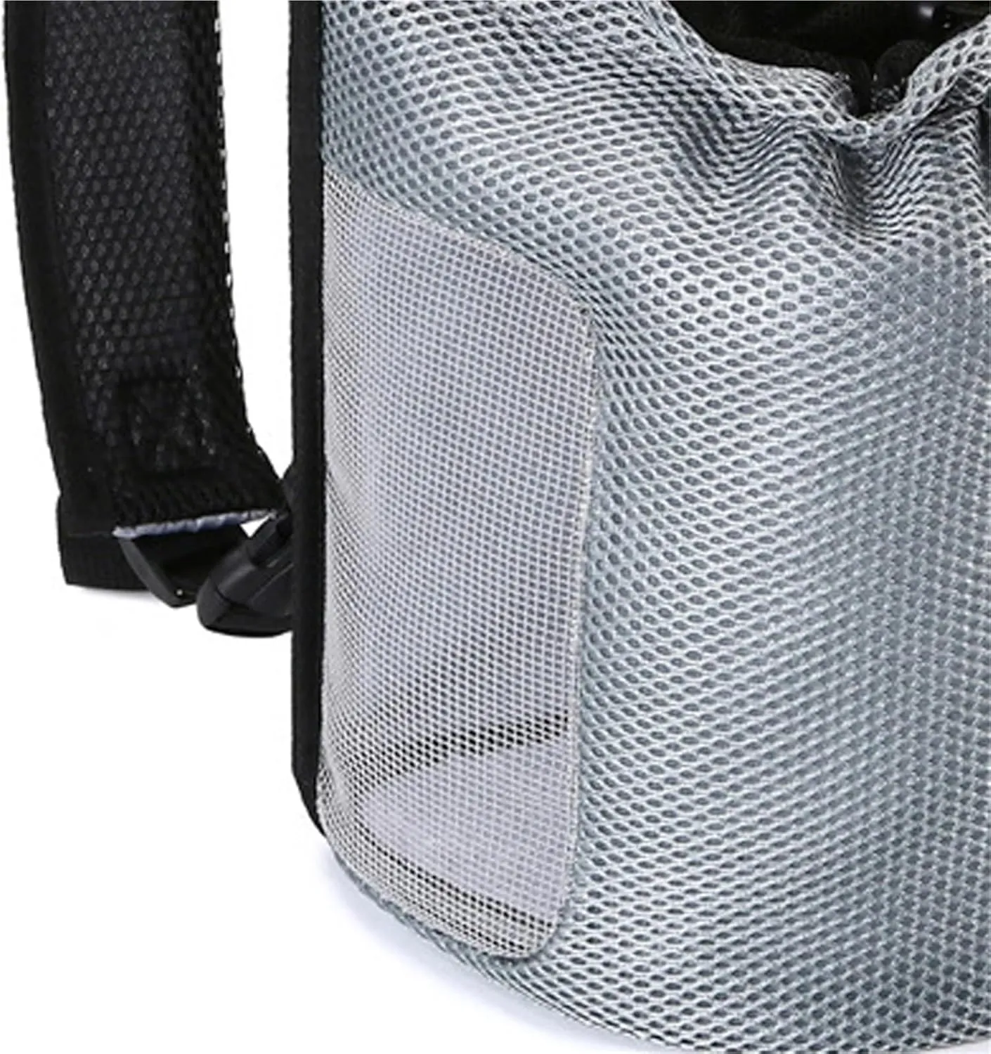 Small Dog Backpack Pet Bag Double Shoulder Carrier Puppy Kitten Travel Bag(Black,L Less Than 3.5kg)