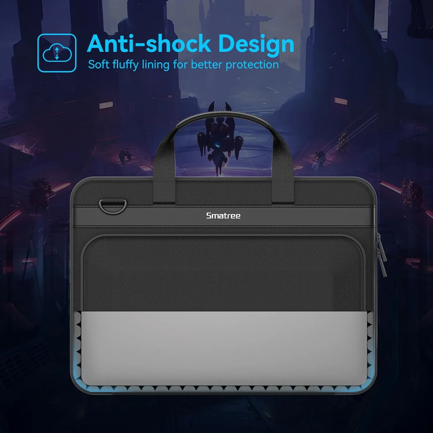 Smatree Heavy Duty Hard Sleeve Case Compatible for 18 inch ASUS ROG Strix SCAR 18 2025/2024/2023 Gaming Laptop, for 18 inch ASUS ROG Strix G18 2025/2024/2023 Gaming Laptop Waterproof Handbag (A800XL)