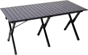 SOBOUR Ultra-Light Camping Table Folding Camping Picnic Table Compact Frame Camping Table Roll Up Table Top with Carry Bag for Camp