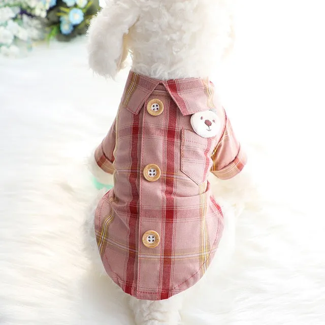 Soft Cotton Pet Shirt Lightweight and Breathable Everyday Wear