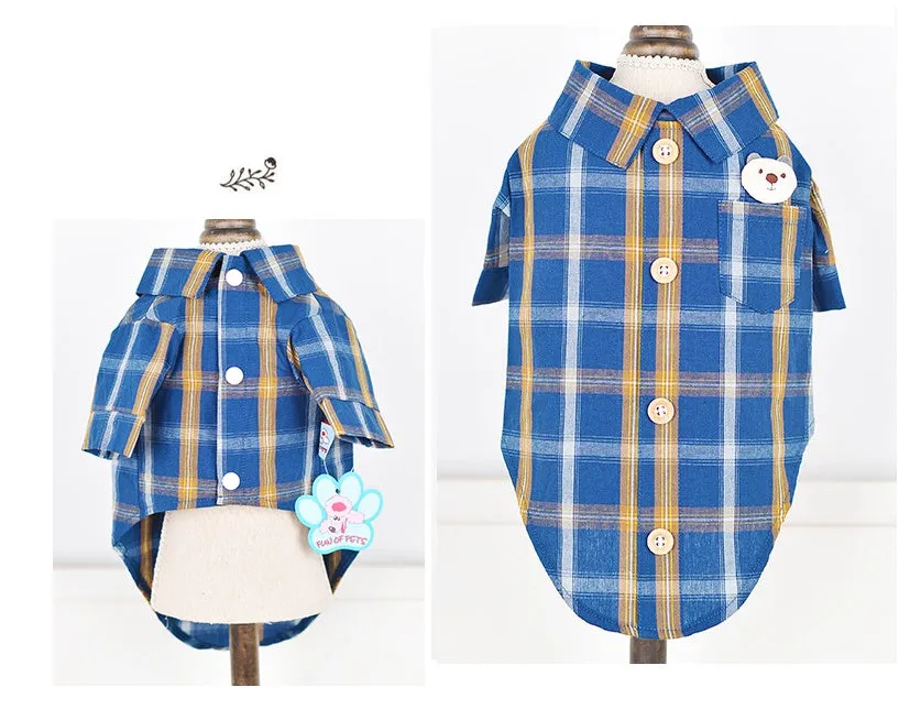 Soft Cotton Pet Shirt Lightweight and Breathable Everyday Wear