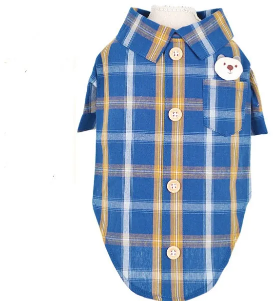 Soft Cotton Pet Shirt Lightweight and Breathable Everyday Wear