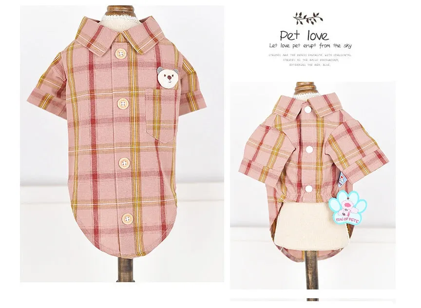 Soft Cotton Pet Shirt Lightweight and Breathable Everyday Wear