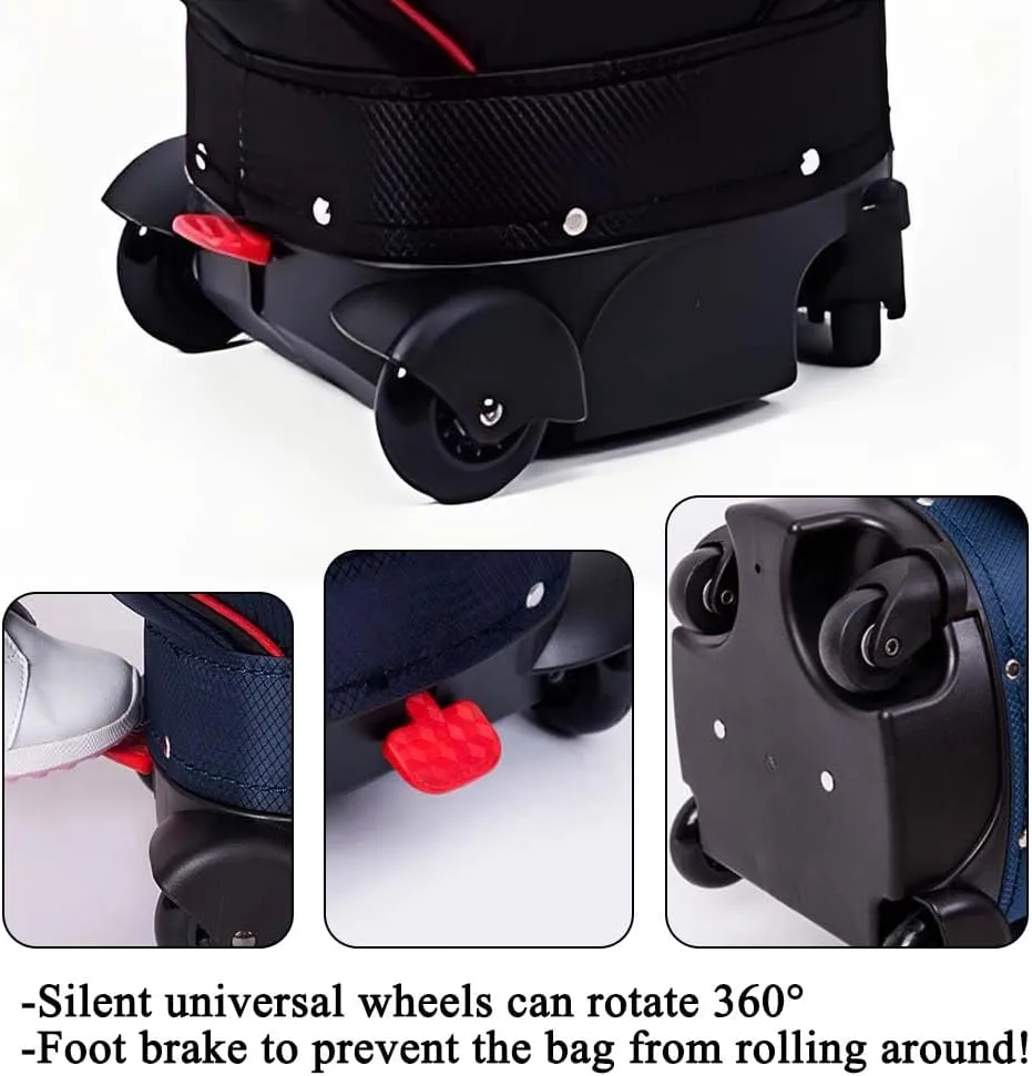 Soft-Sided Golf Bag Travel Case, Wheeled Golf Travel Bag, Golf Club Travel Bag Set, Golf Cart Bag with Handle, Suitable for Airlines, Training Grounds