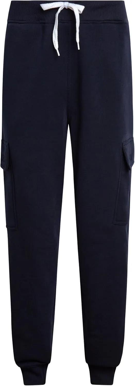Southpole Men's Active Fleece & Tech Woven Cargo Jogger Pants
