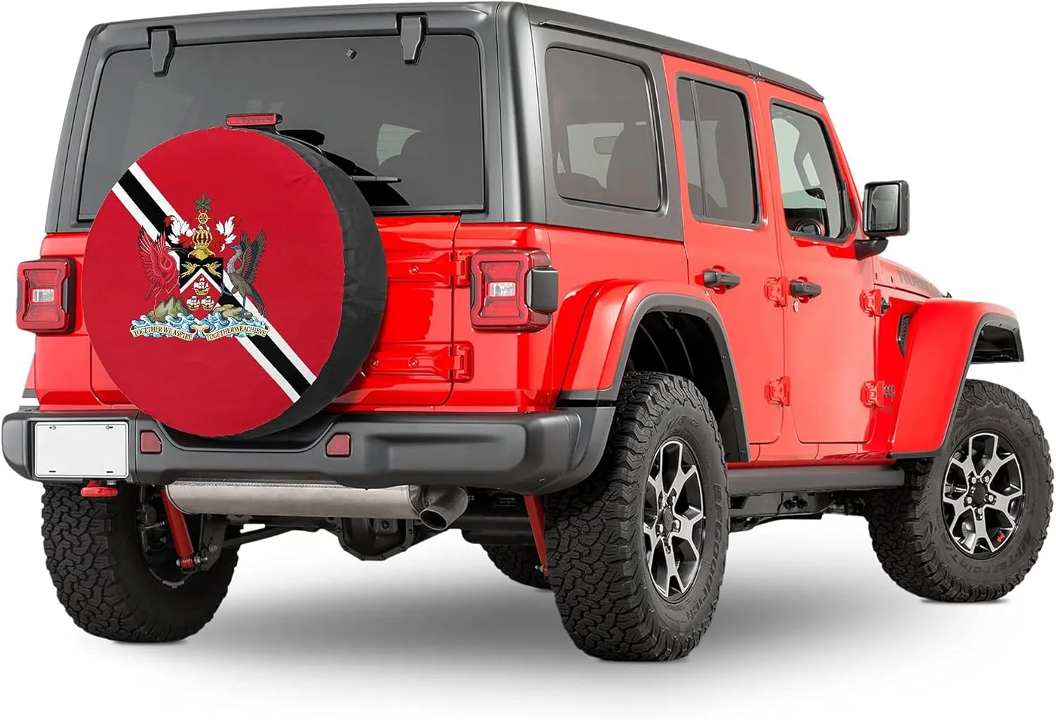 Spare Tire Cover The Flag of Trinidad and Tobago Waterproof Dust-Proof Wheel Protectors Weatherproof Universal for Trailer Rv SUV Truck Camper Travel Accessories 14" 15" 16" 17"