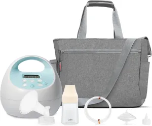 Spectra Baby S1 Plus Premier Rechargeable Breast Pump with Grey Tote Premium Accessory Kit - 28 mm