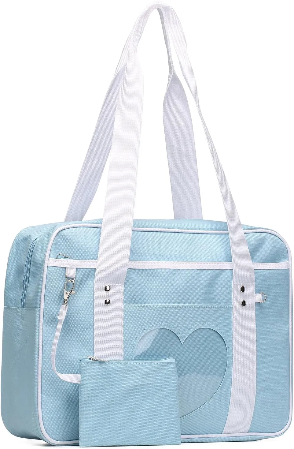 STEAMEDBUN Kawaii Ita Bag Japanese School Bag Cute Tote Bag Large Shoulder Anime Heart Purse