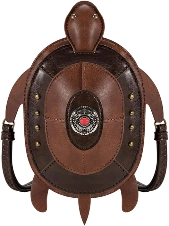 Steampunk Inspired Handbag Medieval Shoulder Bag PU Leather Crossbody Purse For Theme Parties And Casual Outings