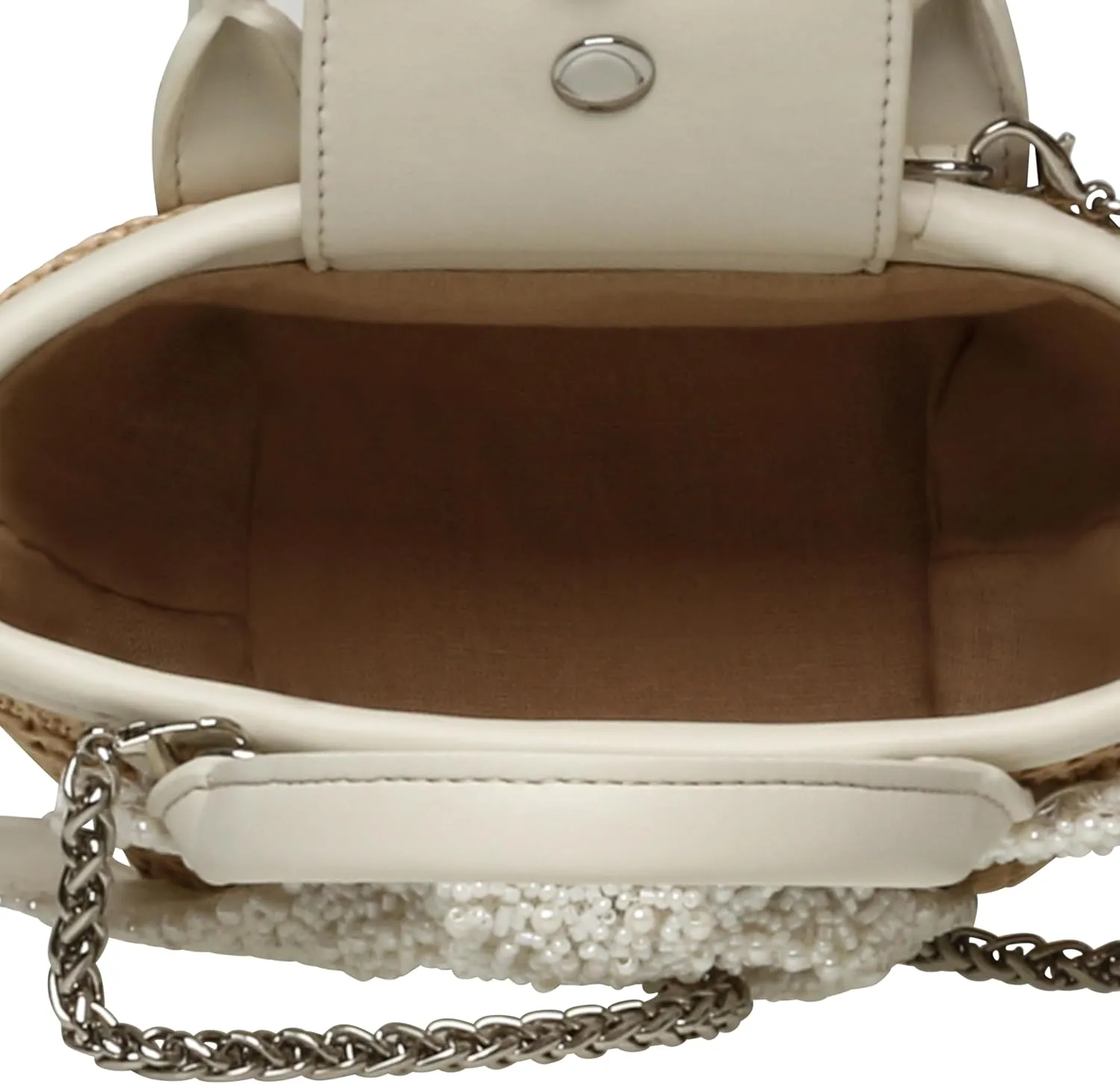 Steve Madden Boww Mini Straw Top Handle W/Bow