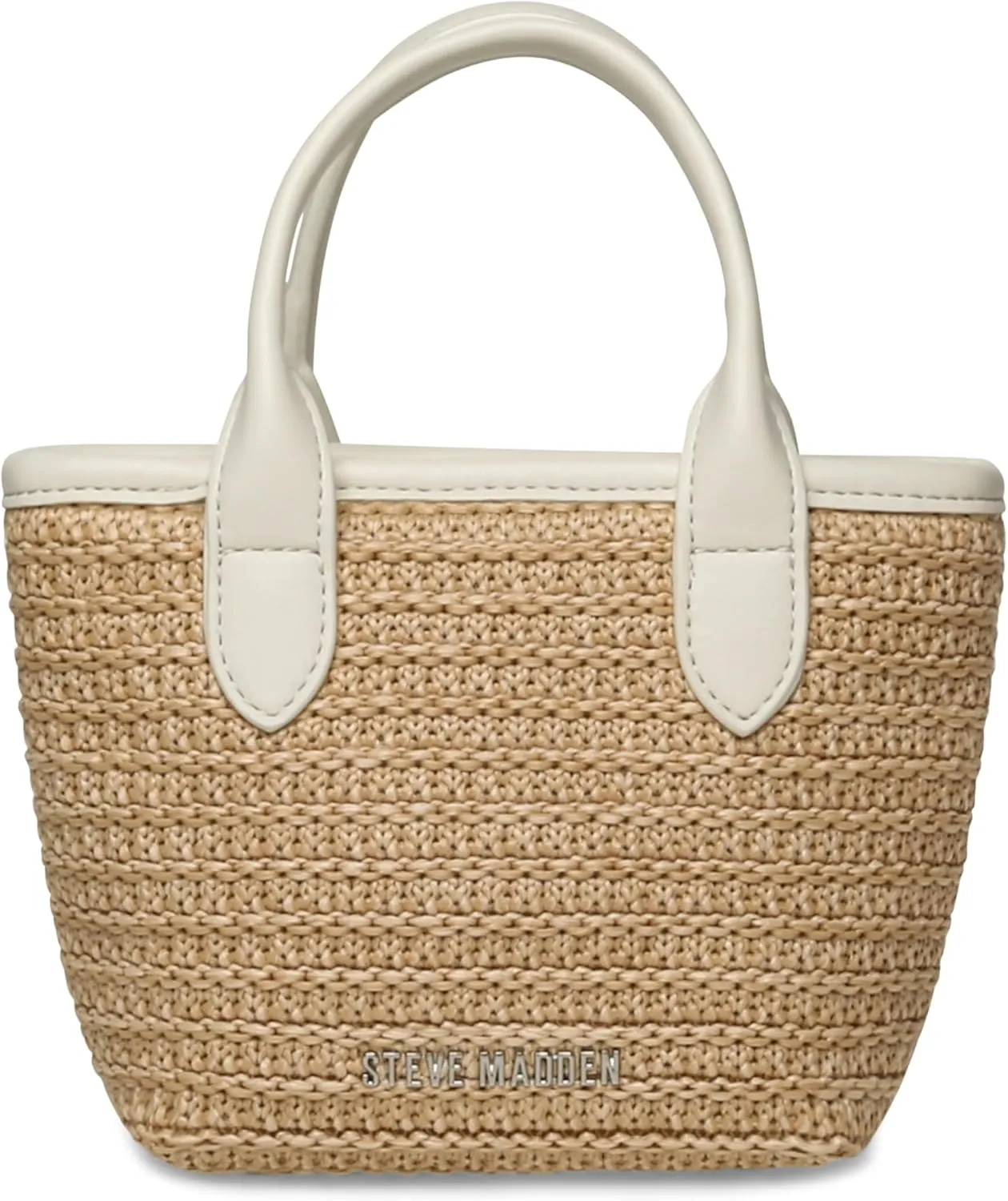 Steve Madden Boww Mini Straw Top Handle W/Bow