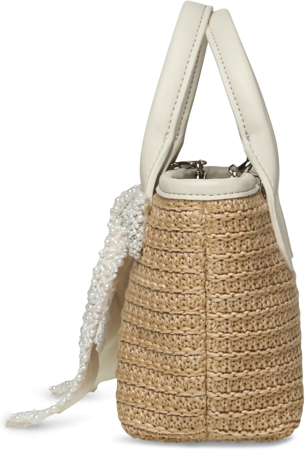 Steve Madden Boww Mini Straw Top Handle W/Bow