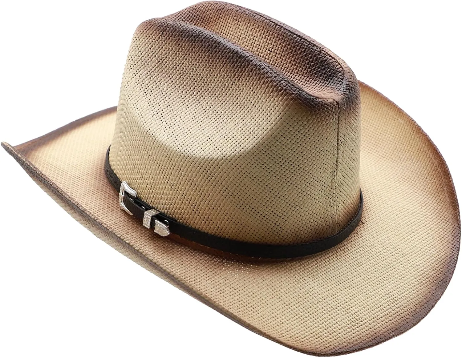 Straw Cowboy Hat for Men Cowgirl Hats Women Wide Brim Beach Sun Hat Western Summer Hats