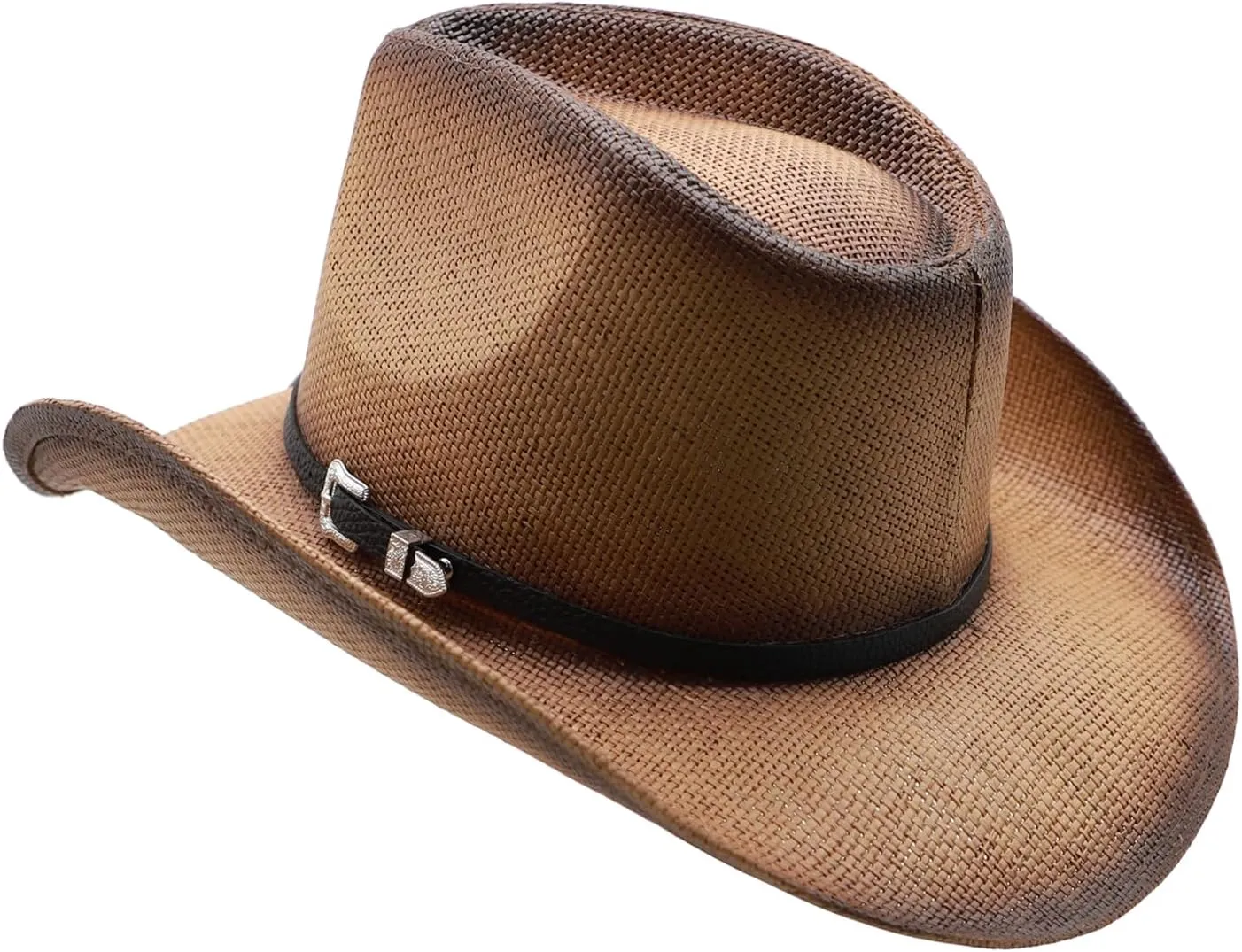 Straw Cowboy Hat for Men Cowgirl Hats Women Wide Brim Beach Sun Hat Western Summer Hats