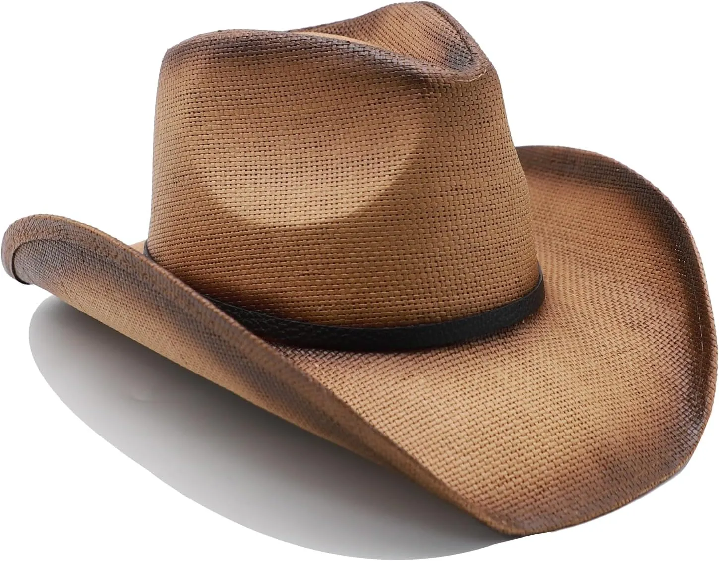 Straw Cowboy Hat for Men Cowgirl Hats Women Wide Brim Beach Sun Hat Western Summer Hats