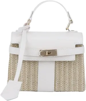 Straw woven women's wallet vacation handbag, beach crossbody bag, fashionable summer woven single shoulder beach bag